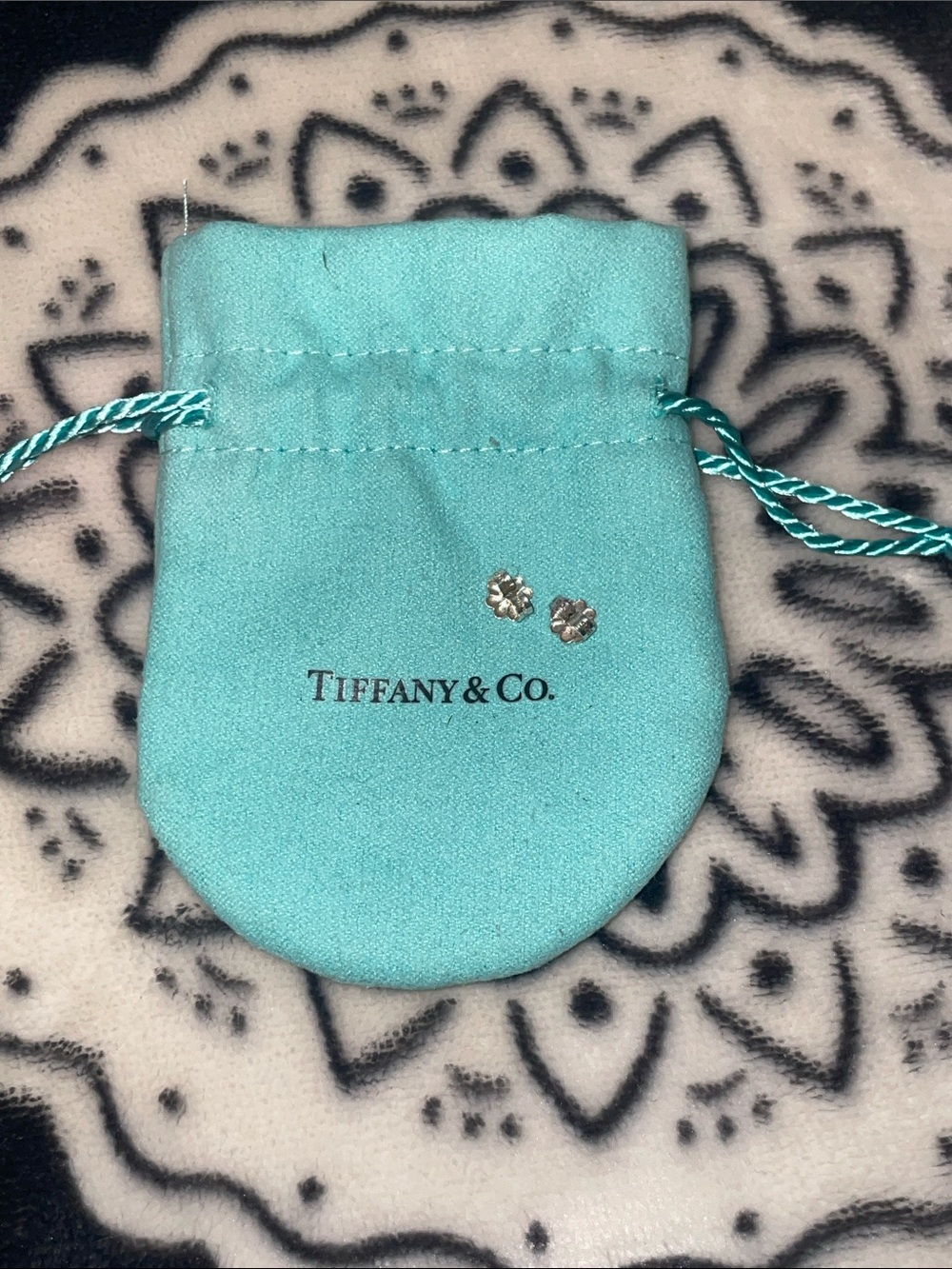 Tiffany & Co. Authentic…. Earring Backs ONLY with pouch.